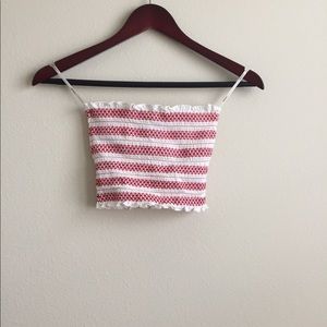 white & red tube top🇺🇸